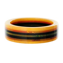 Vintage 7-ring Lucite Bangle 5