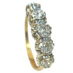 Antique Diamond Five Stone Ring.