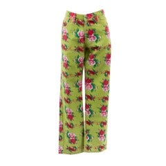 Retro 1990's Todd Oldham Floral Jeans