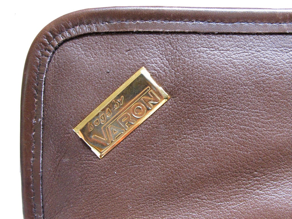 1970's Bags by Varon Snake and Lizard Skin Leather Handbag In Excellent Condition For Sale In San Francisco, CA