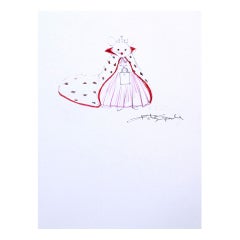 Vintage Mouse Couture Sketch by Kate Spade
