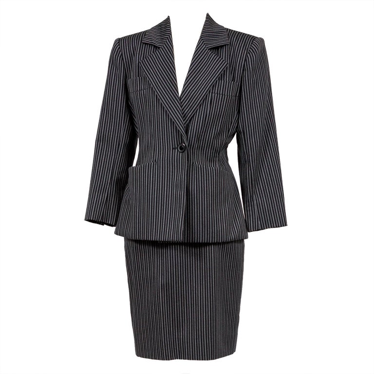 1980's Saint Laurent Rive Gauche Three Piece Suit For Sale