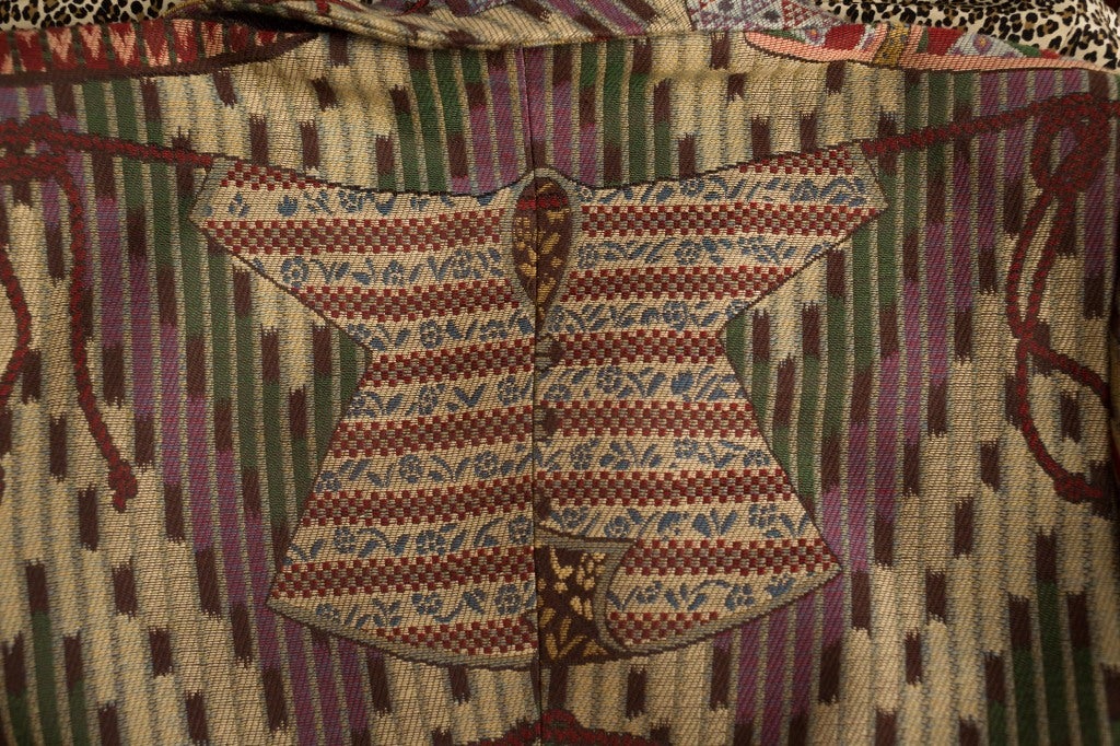 Early 1980's Bill Blass Tapestry-Style Coat For Sale 1