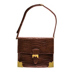 1960's Sacha Faux Crocodile Handbag