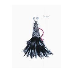 Mouse Couture Sketch by Pamela Dennis