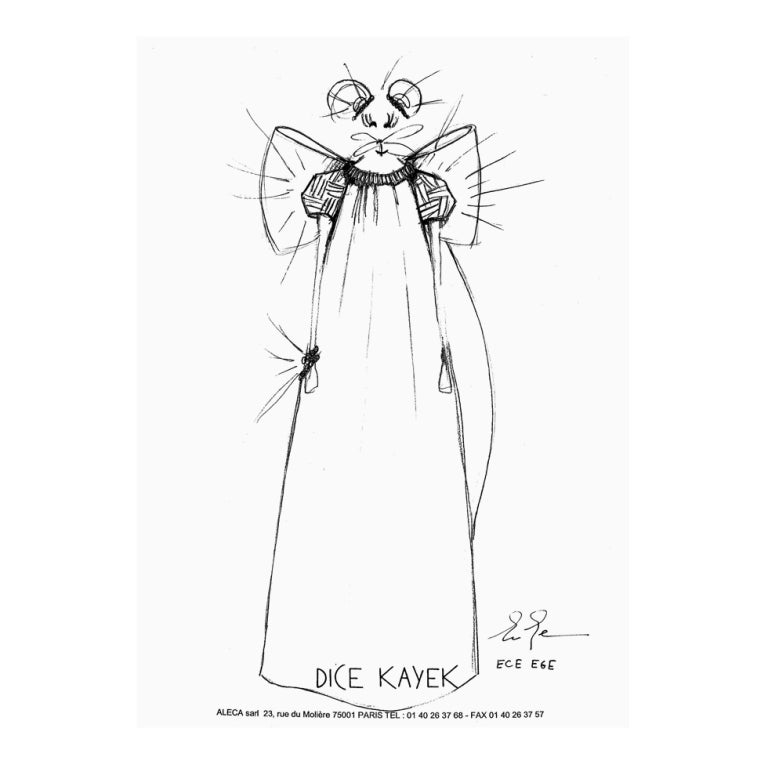 Mouse Couture Sketch by Dice Kayek For Sale