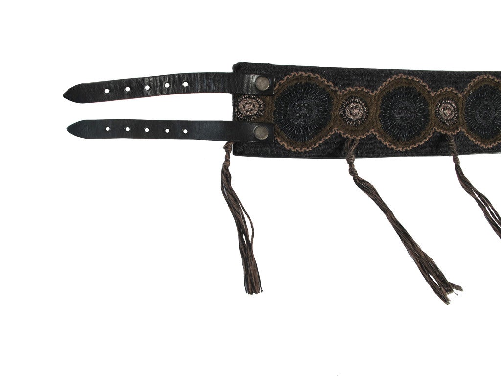 Dries Van Noten Leather Belt In Excellent Condition In San Francisco, CA