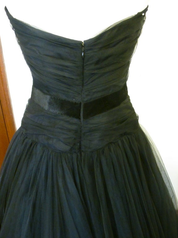 Black Reem Acra New York Ball Gown For Sale