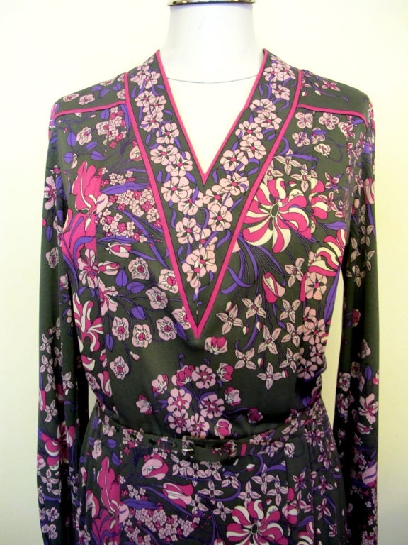 Black Iconic Late 1960's Pucci Dress For Sale