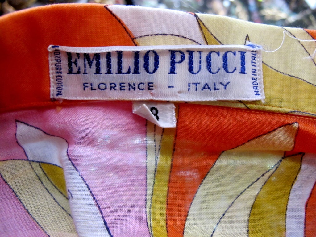 1960's Emilio Pucci Blouse For Sale 1