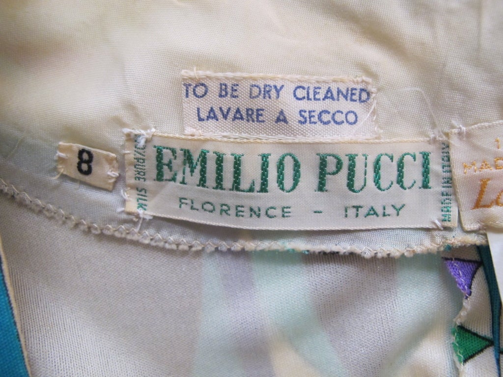 1960's Emilio Pucci Dress For Sale 1