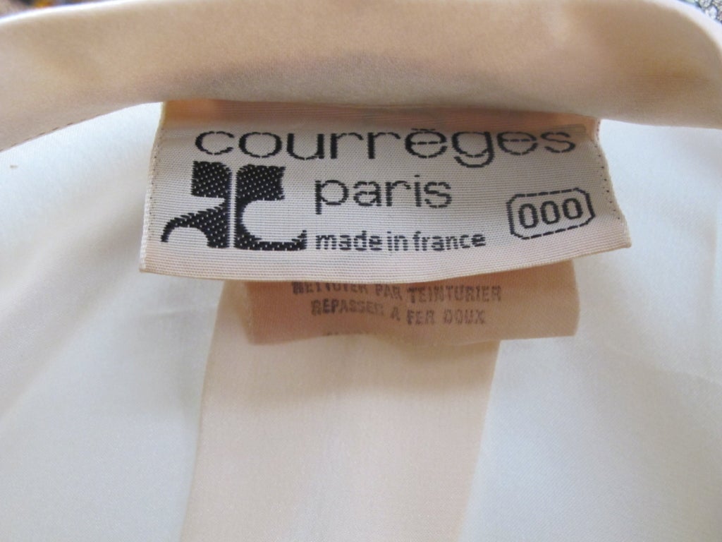 Women's Courreges 1967 Chic Blouse For Sale