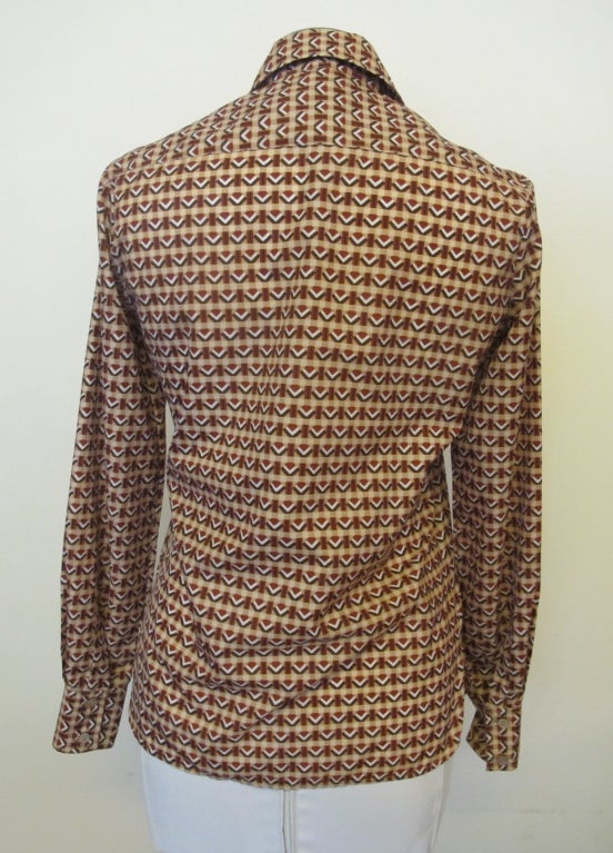 1970's Guy Laroche Blouse In Excellent Condition For Sale In San Francisco, CA