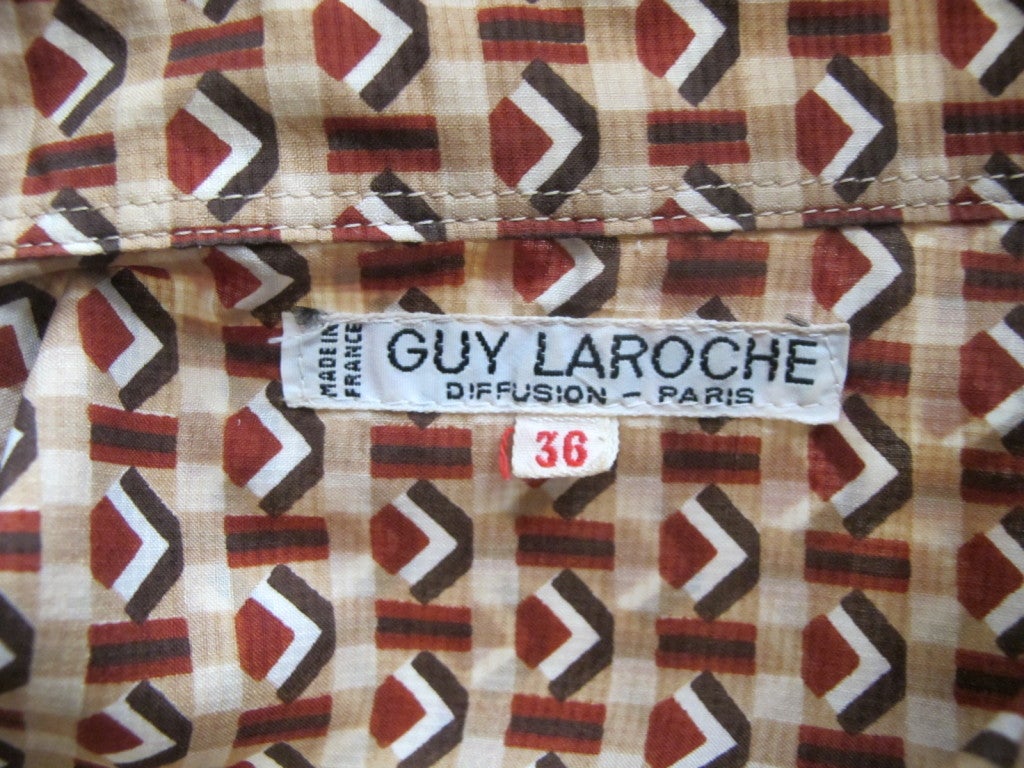 1970's Guy Laroche Blouse For Sale 2