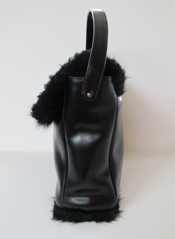 Women's Yohji Yamamoto Black Leather Handbag