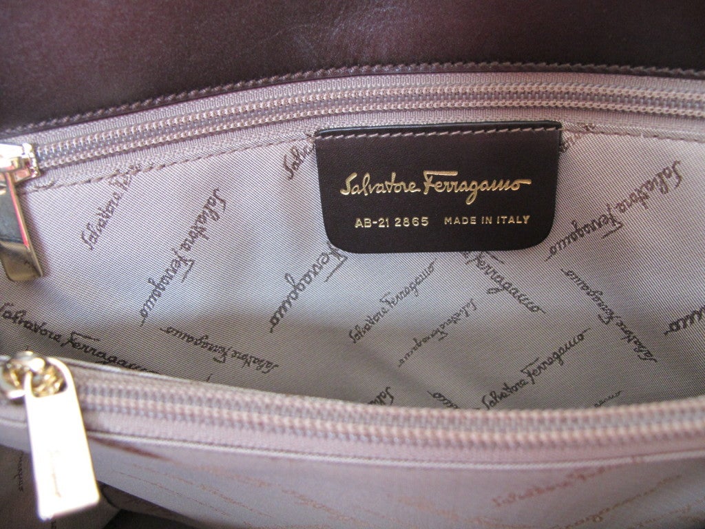 Salvatore Farragamo Jungle Leopard Handbag For Sale 2