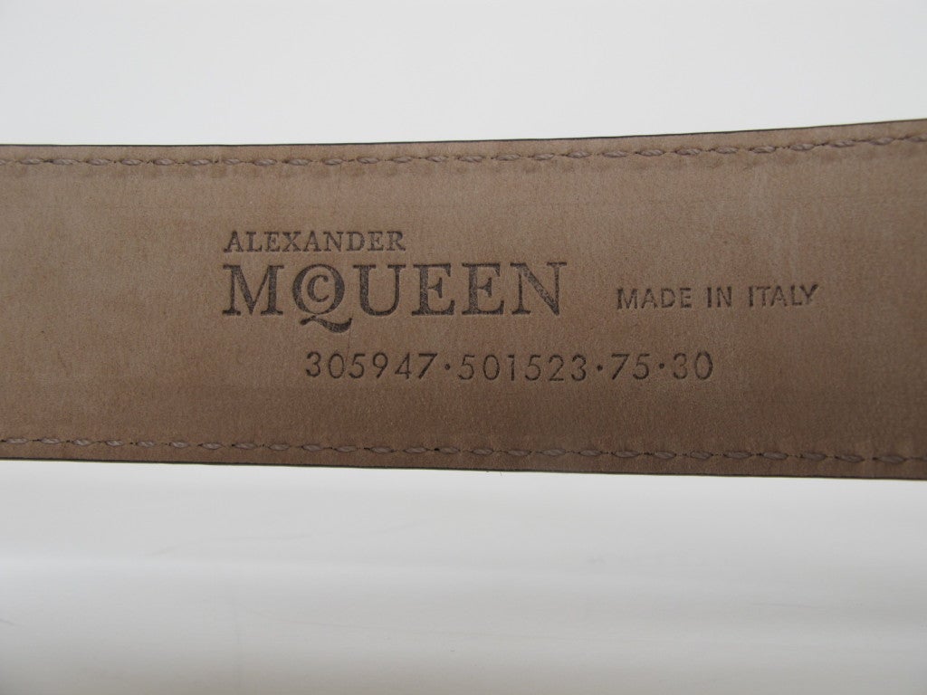 Women's Alexander McQueen Leather Bow Belt For Sale