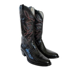 Retro Alligator Cowboy Boots