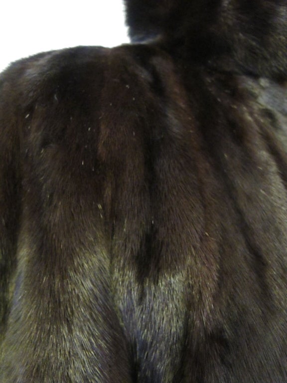 Women's Natural Ranch Mink 3/4 Coat For Sale