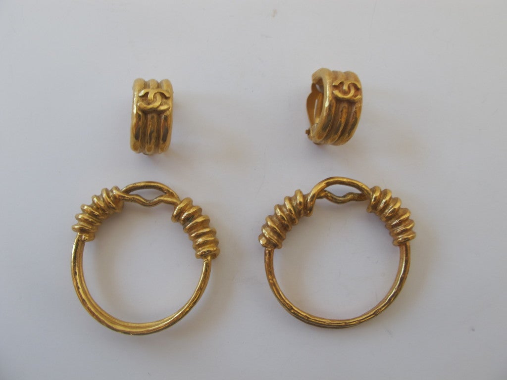 Chanel Double Purpose Earrings In Excellent Condition For Sale In San Francisco, CA