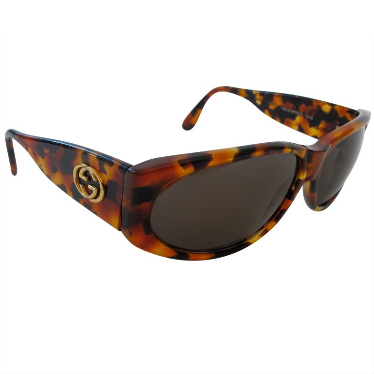 Gucci Tortoise Shell Sunglasses For Sale