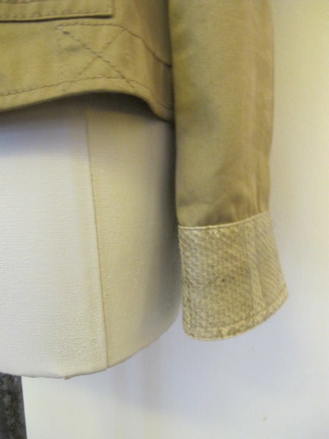 Dolce & Gabbana Snake Khaki Jacket For Sale 3