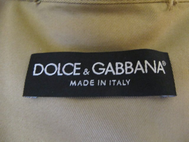Dolce & Gabbana Snake Khaki Jacket For Sale 4