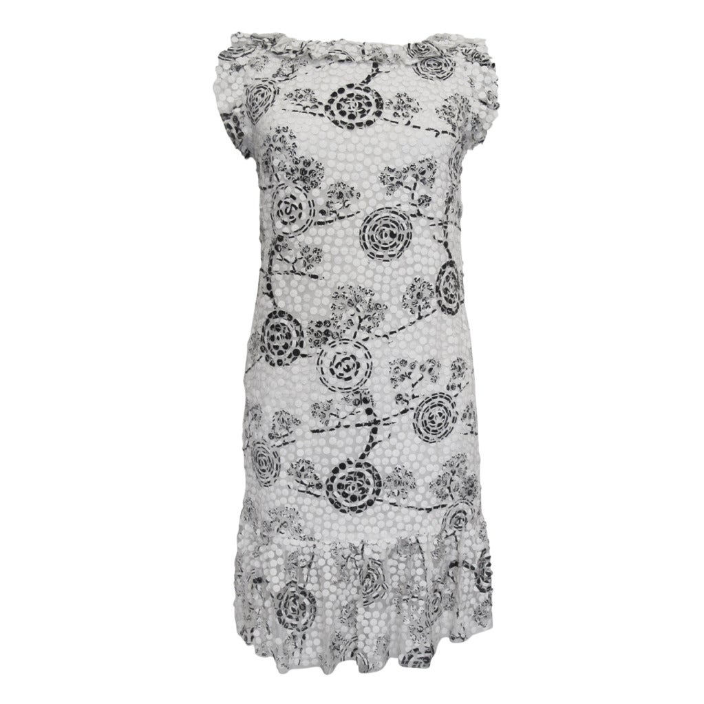 Chanel Applique Disc Silk Chiffon Dress For Sale