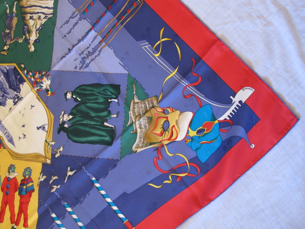 Hermes Silk Scarf In Excellent Condition For Sale In San Francisco, CA