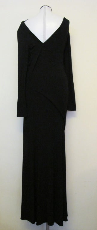 Fall 2010 Black Donna Karan Gown In Excellent Condition For Sale In San Francisco, CA