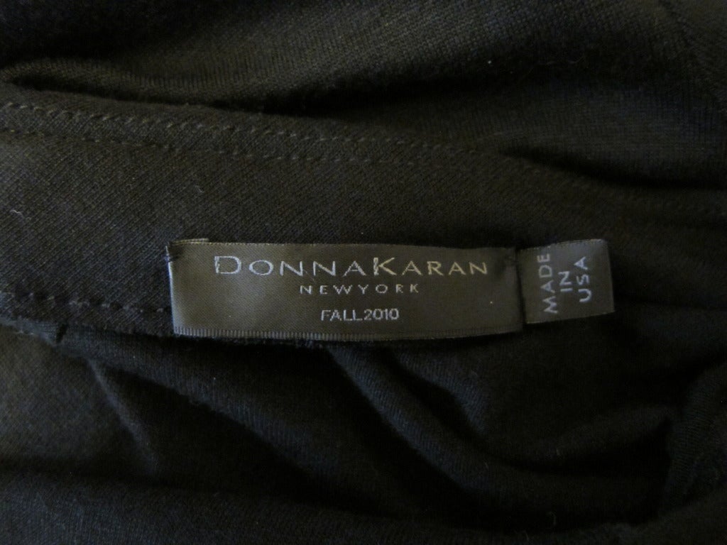 Women's Fall 2010 Black Donna Karan Gown For Sale