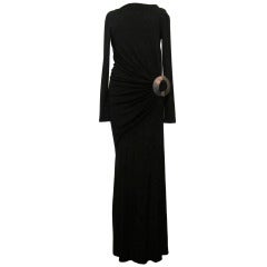 Fall 2010 Black Donna Karan Gown 12