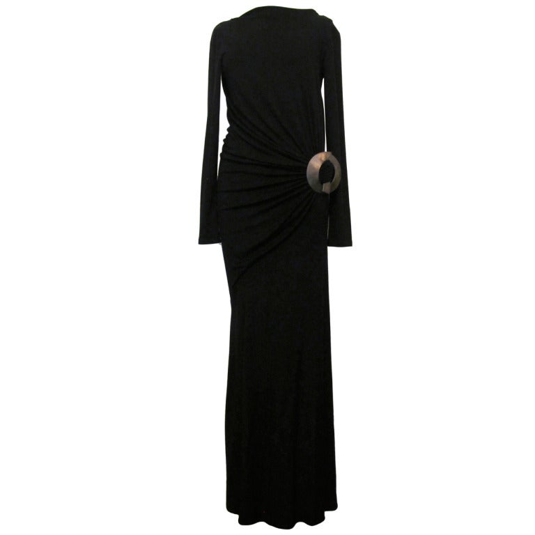 Fall 2010 Black Donna Karan Gown For Sale