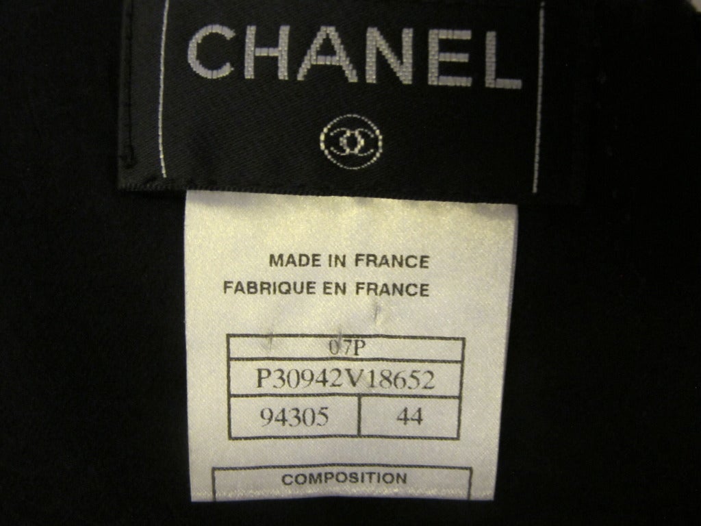 Chanel Black Sequined Sheath Dress For Sale 3