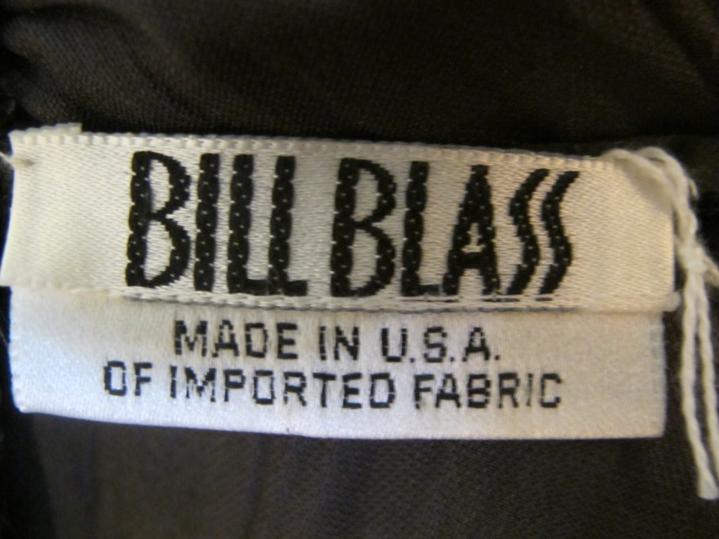 Dark Green Velvet Blouse by Bill Blass For Sale 1