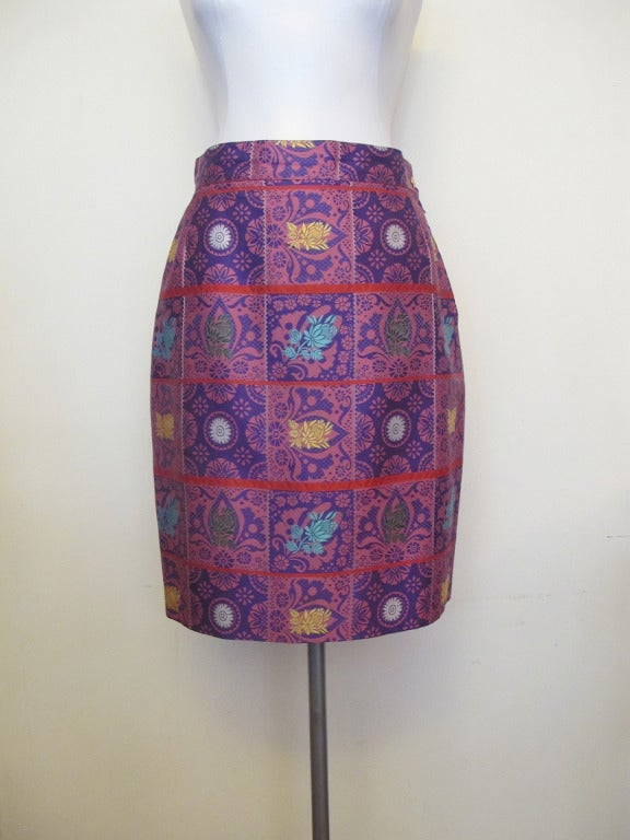Christian Lacroix Colorful, Iconic Skirt In Excellent Condition For Sale In San Francisco, CA