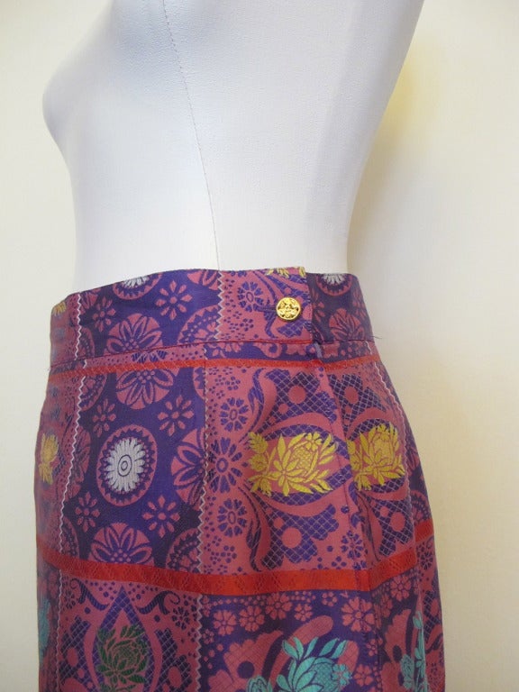 Women's Christian Lacroix Colorful, Iconic Skirt For Sale