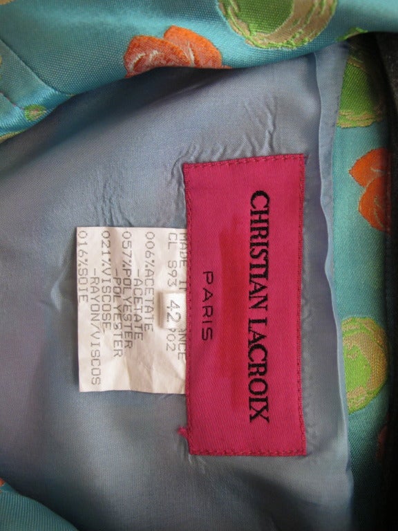 Christian Lacroix Colorful Dramatic Jacket For Sale 5