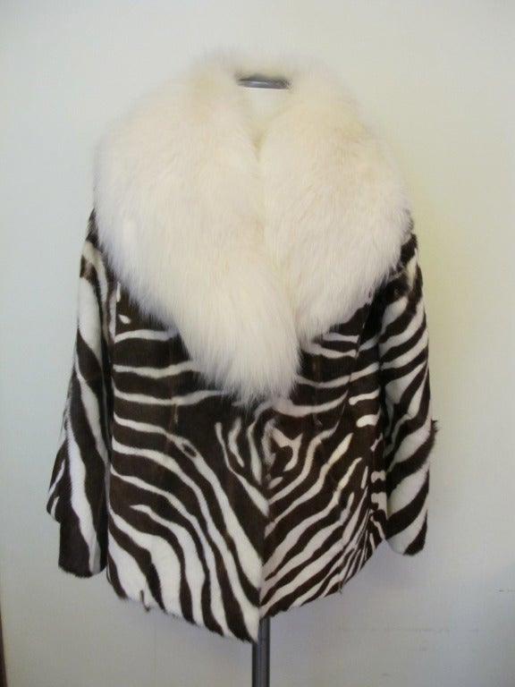 New Fabulous Emanuel Ungaro Zebra Design Jacket For Sale 1