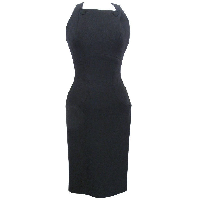Alaïa New Black Cocktail Dress For Sale