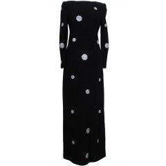 Adolfo for Saks Fifth Avenue Evening Gown with Rhinestones 10