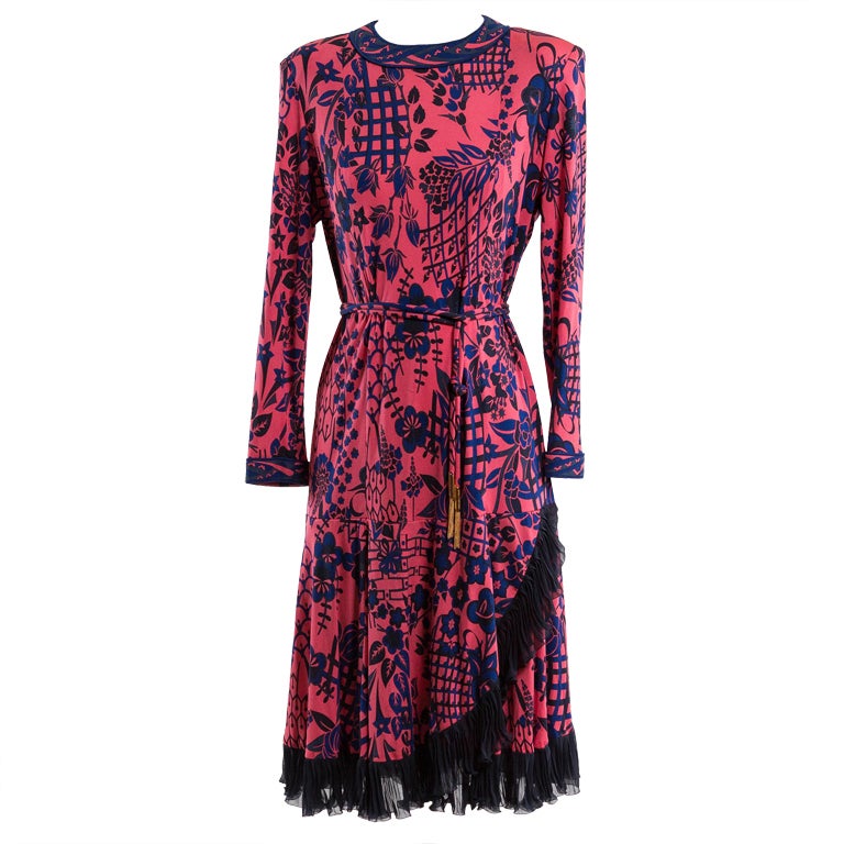 1980's Averardo Bessi Silk Dress For Sale