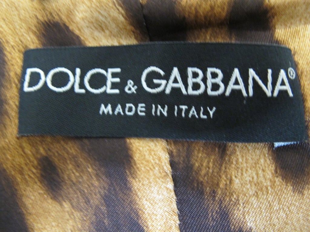 Women's Dolce & Gabbana Leopard Jacket For Sale