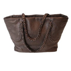 Chanel Bronze Leather Handbag