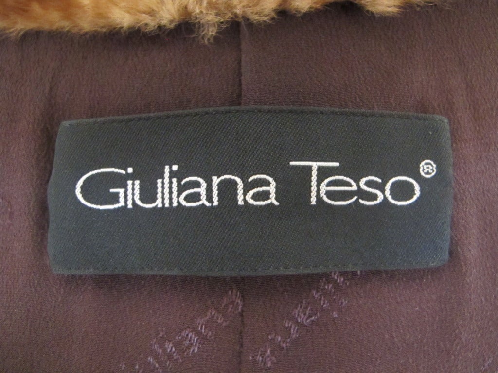 Giuliana Teso Chic Stenciled Sheared Fur For Sale 2