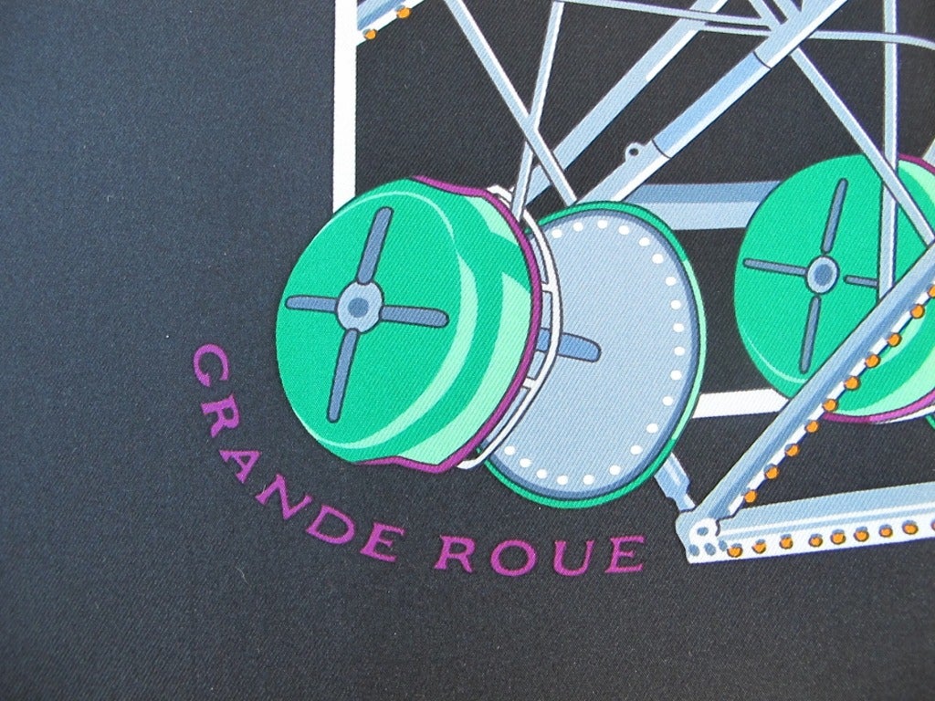 Women's Hermès Grande Roue Silk Scarf For Sale