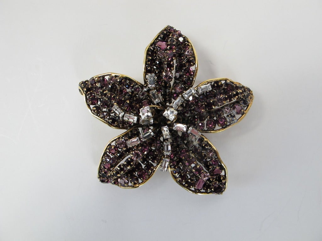 Iradj Moini Magnificent Floral Pin In Excellent Condition For Sale In San Francisco, CA