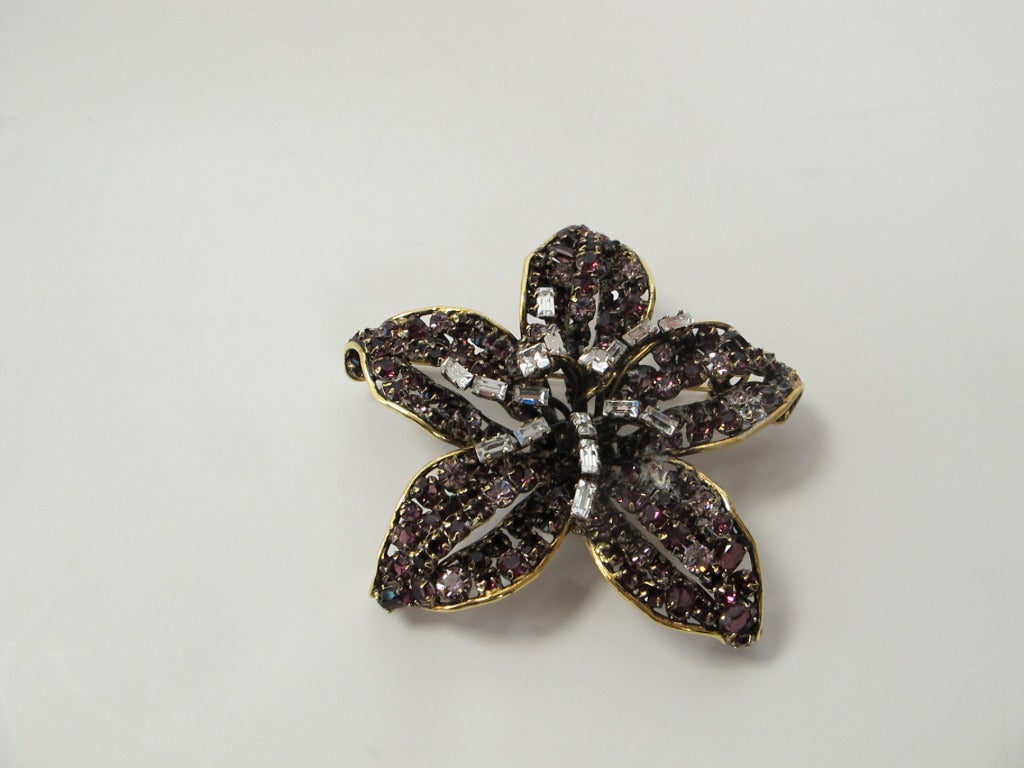 Women's Iradj Moini Magnificent Floral Pin For Sale