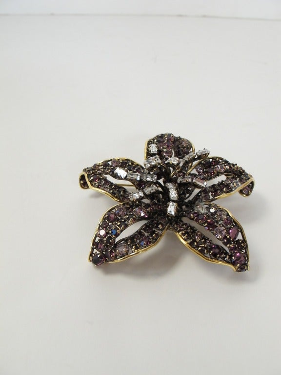 Iradj Moini Magnificent Floral Pin For Sale 1