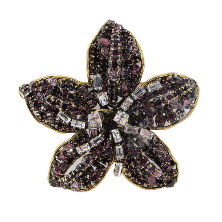 Iradj Moini Magnificent Floral Pin For Sale